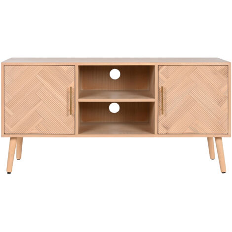 Mueble Tv Paulownia Mdf 120X40X60 Natural