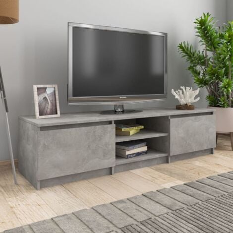 Mueble TV de diseño de contrachapado de nogal 200 cm BLISS - Miliboo