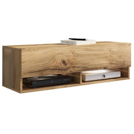 Mueble TV Sarasota 117, Roble wotan, Número de puertas: 1, Número de cajones: 0, 100x30x33cm