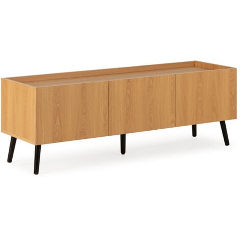 VS VENTA-STOCK Mueble Tv Siren 3 puertas color Roble