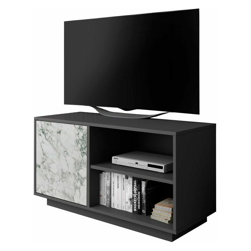 

Mueble TV Solid 100Grafito - Mármol blanco