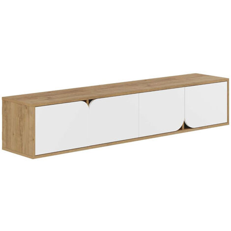 Mueble Tv Spark 180 Cm Roble Blanco