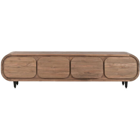 Mueble Tv Teca Reciclada 200X45X50 4 Puertas