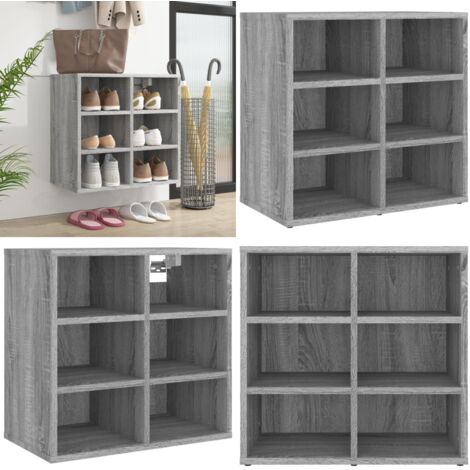 Mueble zapatero color gris Sonoma 52,5x30x50 cm - Estantería para zapatos - Armario para zapatos
