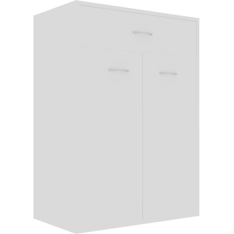 

vidaXL Mueble zapatero de aglomerado blanco 60x35x84 cm - Blanco