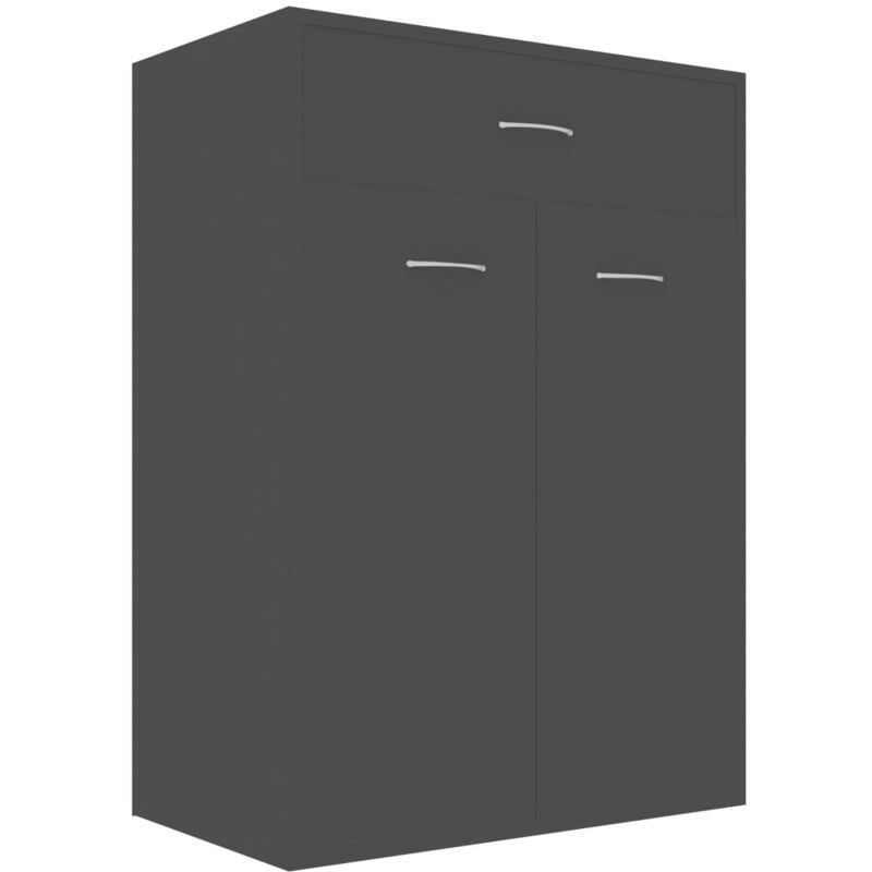 

vidaXL Mueble zapatero de aglomerado gris 60x35x84 cm - Gris
