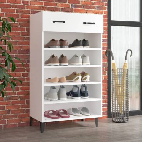 Mueble zapatero de madera contrachapada  60x35x105 cm