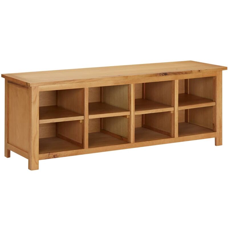 

Mueble zapatero de madera maciza de roble 120x37x45 cm