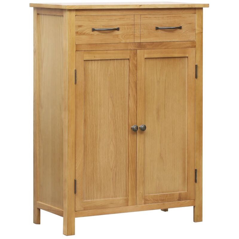 

Mueble zapatero de madera maciza de roble 76x37x105 cm