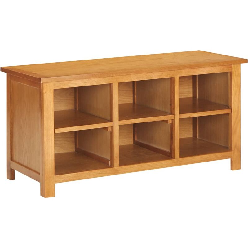 

Mueble zapatero de madera maciza de roble 90x37x45 cm