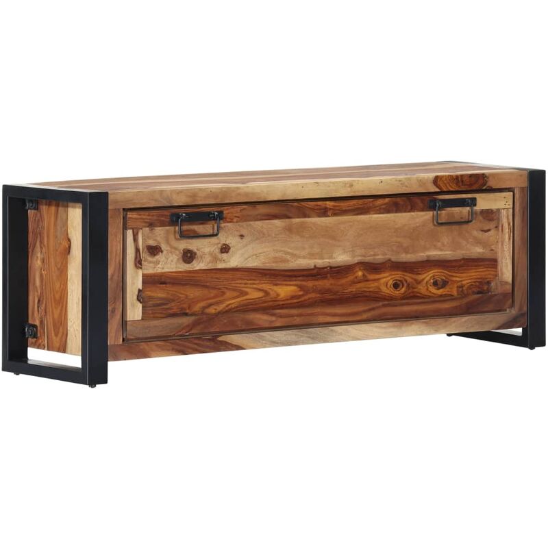 

Mueble zapatero de madera maciza sheesham 120x35x40 cm - Marrón