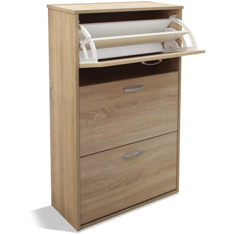 

Mueble zapatero Eco de 3 puertas dos colores a elegir 60 cm(ancho) 107 cm(altura) 25 cm(fondo) Color CAMBRIAN