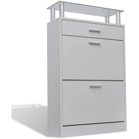 Mueble zapatero entrada dormitorio cajones de madera 12 pares 2002045
