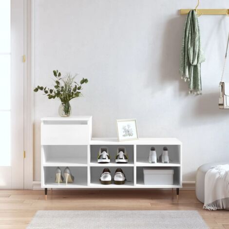Mueble zapatero madera contrachapada  102x36x60 cm