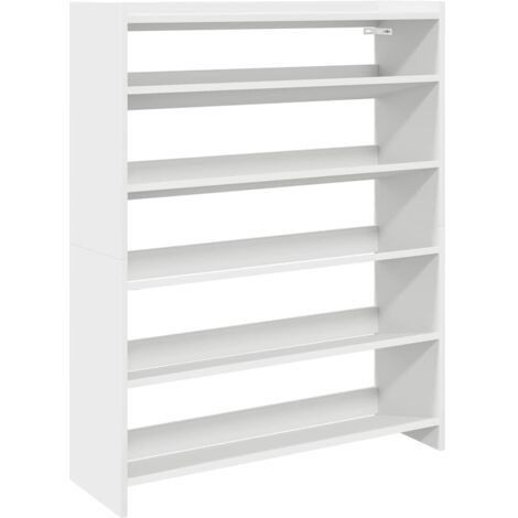 Mueble zapatero madera contrachapada blanco 80x25x100 cm vidaXL