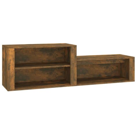 Mueble zapatero madera contrachapada roble ahumado 150x35x45 cm vidaXL