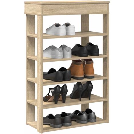 Mueble zapatero madera de ingeniería roble  60x30x98 cm