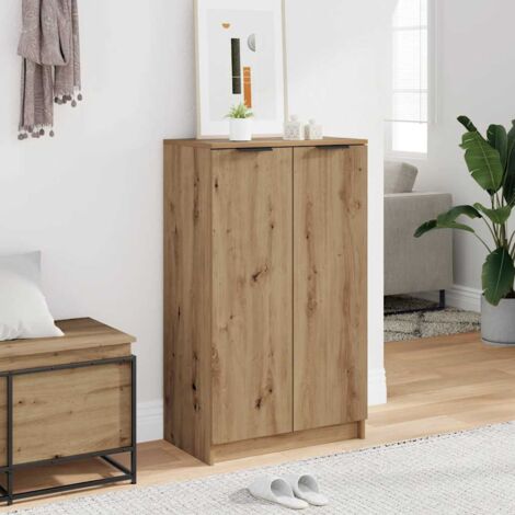 Mueble zapatero madera ingeniería roble artisian 59x35x100,5 cm