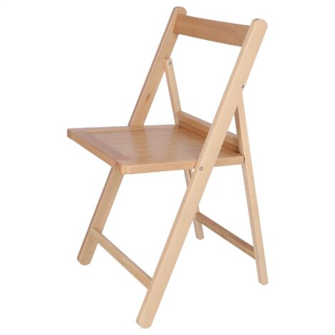 MUEBLEAR Silla NORTE, madera de haya, 42x47x79 cm - Acabado con Barniz