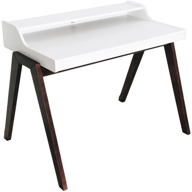 Mueblear - Table de bureau avec tiroir nere 110x86x75 cm - Brun - Brun