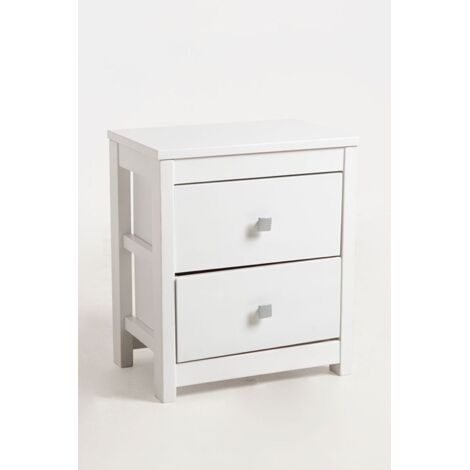 Muebles Auxiliares - Cajonera 2 Cajones Ancha - Blanco