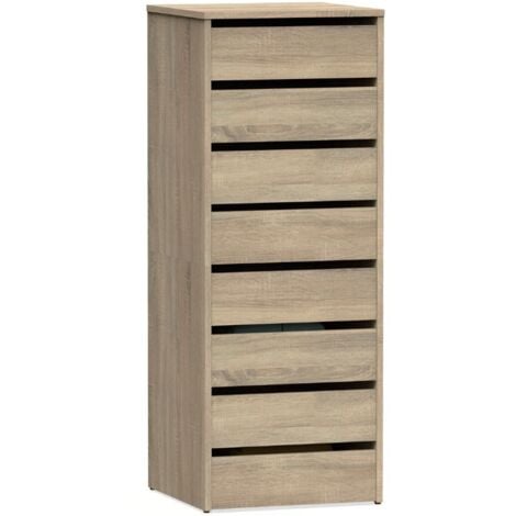 MIROYTENGO Muebles Auxiliares Pack 2 Cajoneras Interior Armarios Color Roble Cambrian 46x64x45 Cm