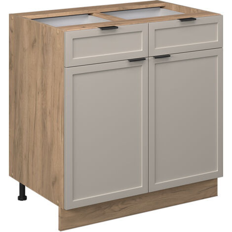 Muebles bajos  Fame-Line, GrisBeige, 80 cm sin encimera, Vicco