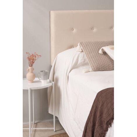 Muebles - Cabecero Buttons Terciopelo para camas de 105 y 90 cm - Beige