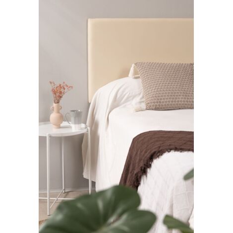 Muebles - Cabecero Smooth Polipiel para camas de 160 y 150 cm - Beige