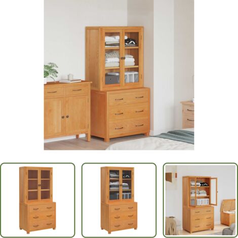 Muebles de almacenamiento modernos -  Conjunto de Muebles de Almacenaje Marrón Madera de ingeniería