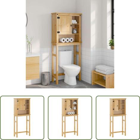 Muebles de baño -  Mueble de baño para lavadora Corona madera maciza de pino