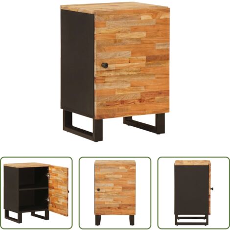 Muebles de baño -  Mueble de Cuarto de Baño con puerta Natural 38 x 33 x 58 cm
