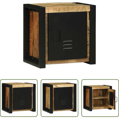 Muebles de baño -  Mueble de Cuarto de Baño Marrón Madera de mango maciza