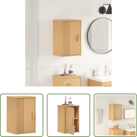 Muebles de baño -  Mueble de Cuarto de Baño Olden Marrón 35 x 30 x 55 cm
