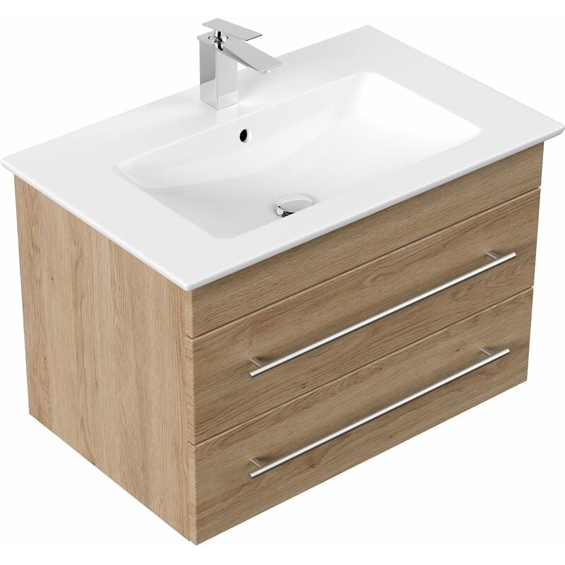 

muebles de baño Villeroy & Boch Venticello lavabo 80 cm Roble claro