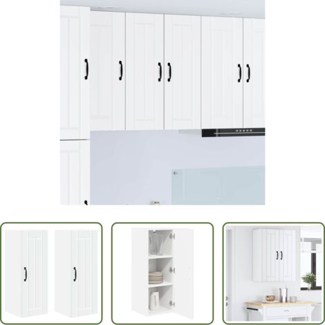 Muebles de cocina -  Mueble de Cocina 2 pcs 30 x 31 x 80 cm Madera de ingeniería