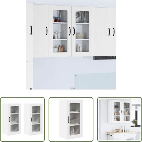Muebles de cocina -  Mueble de Cocina 2 pcs 40 x 31 x 80 cm Madera de ingeniería
