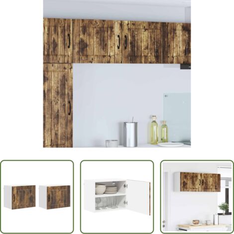 Muebles de cocina -  Mueble de Cocina 2 pcs Roble ahumado 50 x 31 x 40 cm
