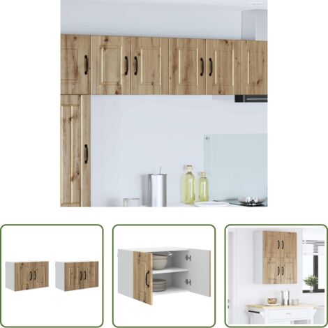 Muebles de cocina -  Mueble de Cocina 2 pcs Roble artesanal 60 x 31 x 40 cm