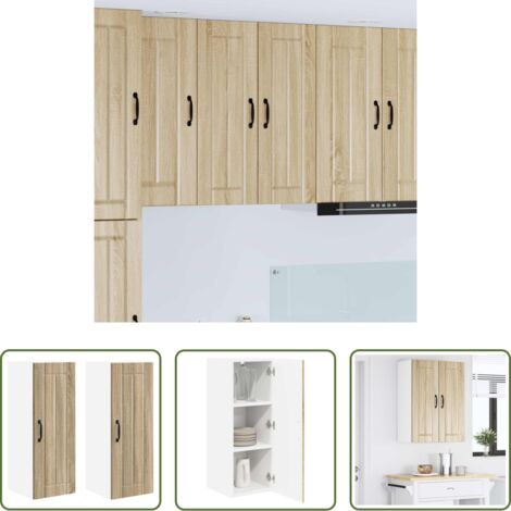 Muebles de cocina -  Mueble de Cocina 2 pcs Roble Sonoma 30 x 31 x 80 cm