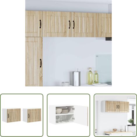 Muebles de cocina -  Mueble de Cocina 2 pcs Roble Sonoma 50 x 31 x 40 cm