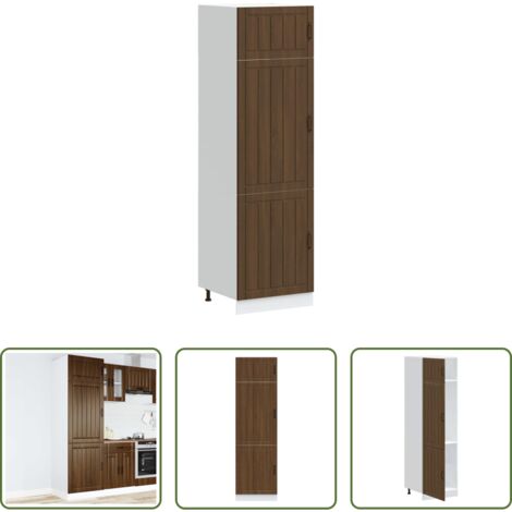 Muebles de cocina -  Mueble de cocina Lucca de madera contrachapada roble marrón