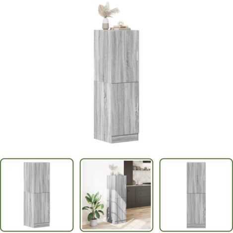 Muebles de cocina -  Mueble de cocina madera ingeniería gris Sonoma 38x41,5x131,5 cm