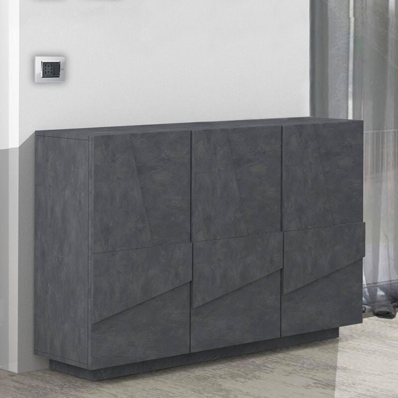 

Mueble vestíbulo diseño moderno aparador 3 puertas Ping Ardesia M