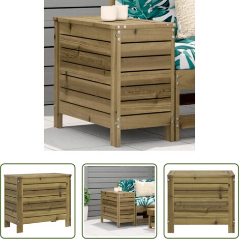Muebles de exterior -  Taburete de jardín madera de pino impregnada 62x31,5x52 cm