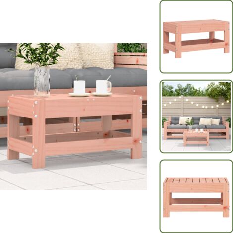 Muebles de exterior - vidaXL Taburete de jardín madera maciza de abeto Douglas 62x30x32 cm - Silla de jardín