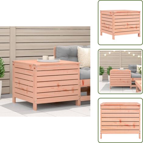 Muebles de exterior - vidaXL Taburete de jardín madera maciza Douglas 62x63,5x53,5 cm - Silla de jardín