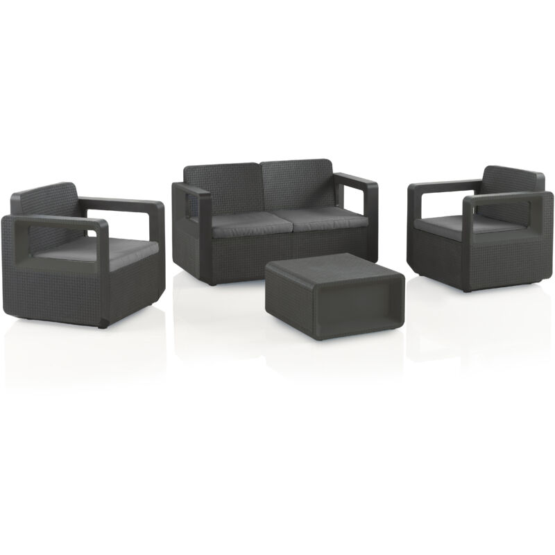 

Futura Muebles de jardín de plástico reciclado gris - Gris