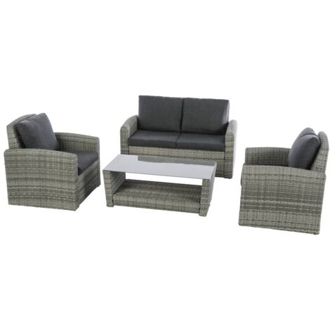 Muebles de jardín Polynésia Café claro - 4 plazas - Hespéride