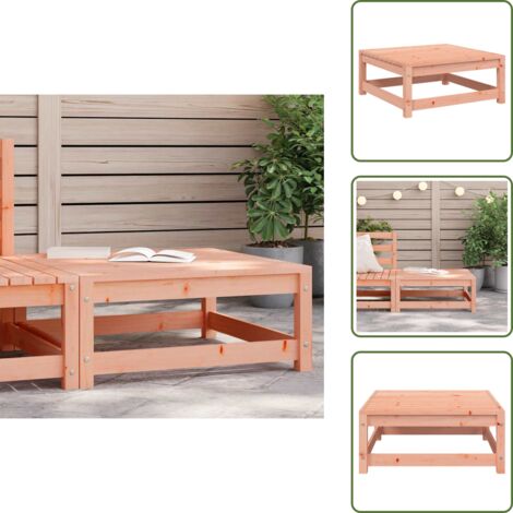 Muebles de jardín - vidaXL Taburete de jardín madera maciza de abeto Douglas 70x70x30 cm - Asiento de jardín